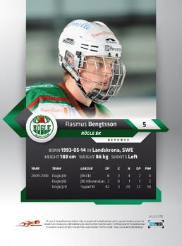 2010-11 HockeyAllsvenskan #ALLS-178 Rasmus Bengtsson Back