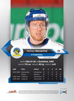 2010-11 HockeyAllsvenskan #ALLS-206 Nicklas Westerlind Back