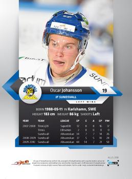 2010-11 HockeyAllsvenskan #ALLS-208 Oscar Johansson Back
