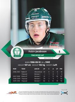 2010-11 HockeyAllsvenskan #ALLS-221 Robin Jacobsson Back