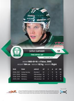 2010-11 HockeyAllsvenskan #ALLS-227 Julius Larsson Back