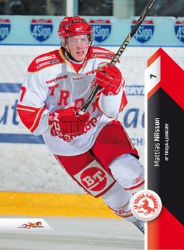 2010-11 HockeyAllsvenskan #ALLS-244 Mattias Nilsson Front