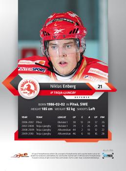 2010-11 HockeyAllsvenskan #ALLS-250 Niklas Enberg Back