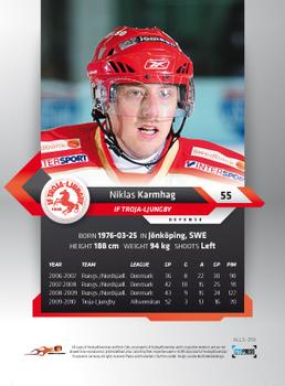 2010-11 HockeyAllsvenskan #ALLS-259 Niklas Karmhag Back