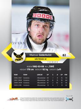 2010-11 HockeyAllsvenskan #ALLS-281 Marcus Soderkvist Back