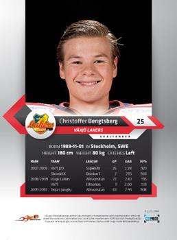 2010-11 HockeyAllsvenskan #ALLS-284 Christoffer Bengtsberg Back