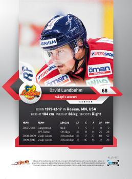 2010-11 HockeyAllsvenskan #ALLS-302 David Lundbohm Back