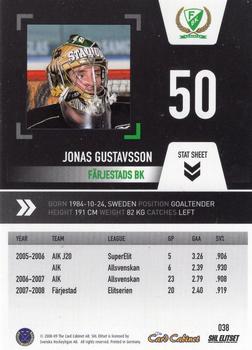 2008-09 SHL Elitset #38 Jonas Gustavsson Back