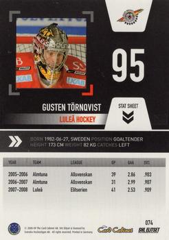 2008-09 SHL Elitset #74 Gusten Tornqvist Back