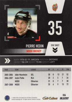 2008-09 SHL Elitset #86 Pierre Hedin Back