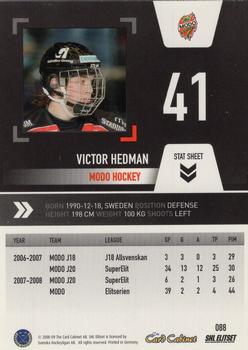 2008-09 SHL Elitset #88 Victor Hedman Back