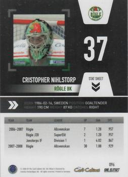 2008-09 SHL Elitset #96 Cristopher Nilstorp Back