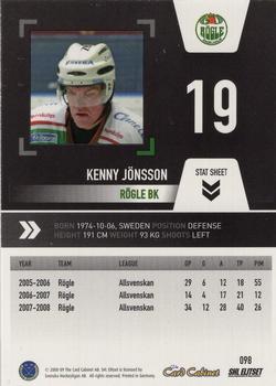 2008-09 SHL Elitset #98 Kenny Jonsson Back