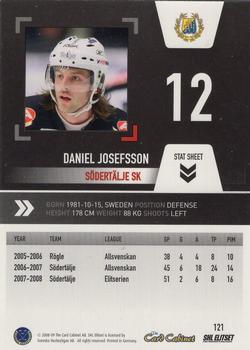 2008-09 SHL Elitset #121 Daniel Josefsson Back