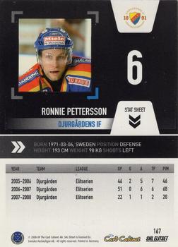 2008-09 SHL Elitset #167 Ronnie Pettersson Back