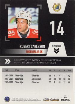 2008-09 SHL Elitset #273 Robert Carlsson Back