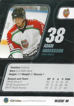 2007-08 SHL Elitset #90 Adam Andersson Back