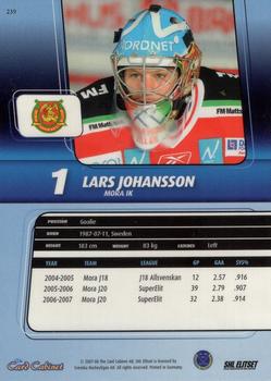2007-08 SHL Elitset #239 Lars Johansson Back