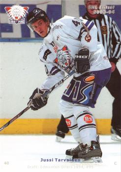 2003-04 SHL Elitset #221 Jussi Tarvainen Front