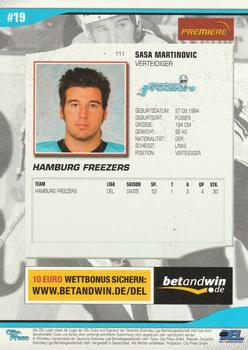 2005-06 Playercards (DEL) #111 Sasa Martinovic Back