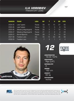 2009-10 Playercards Hauptserie (DEL) #167 Ilia Vorobiev Back