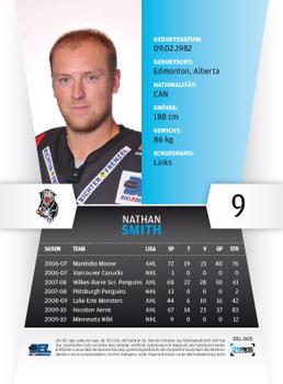 2010-11 Playercards (DEL) #DEL-005 Nathan Smith Back