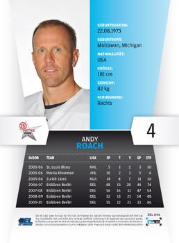 2010-11 Playercards (DEL) #DEL-046 Andy Roach Back