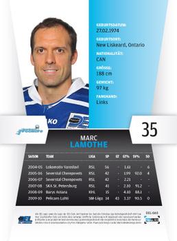 2010-11 Playercards (DEL) #DEL-065 Marc Lamothe Back