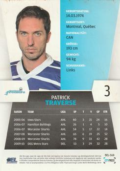 2010-11 Playercards (DEL) #DEL-068 Patrick Traverse Back