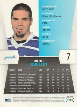 2010-11 Playercards (DEL) #DEL-070 Michel Ouellet Back