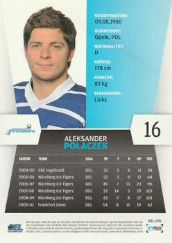 2010-11 Playercards (DEL) #DEL-076 Aleksander Polaczek Back