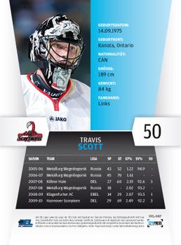 2010-11 Playercards (DEL) #DEL-087 Travis Scott Back