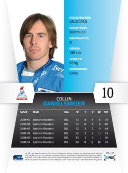 2010-11 Playercards (DEL) #DEL-138 Collin Danielsmeier Back