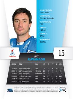 2010-11 Playercards (DEL) #DEL-143 Pat Kavanagh Back