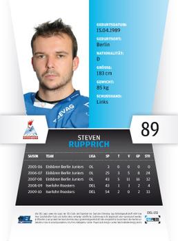 2010-11 Playercards (DEL) #DEL-151 Steven Rupprich Back