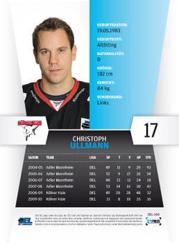 2010-11 Playercards (DEL) #DEL-160 Christoph Ullmann Back