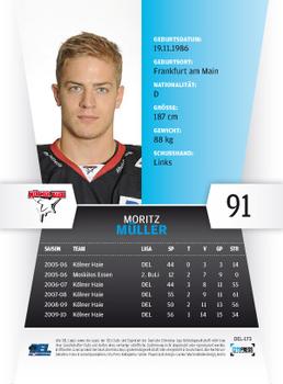2010-11 Playercards (DEL) #DEL-173 Moritz Muller Back