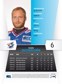 2010-11 Playercards (DEL) #DEL-200 Sven Butenschon Back