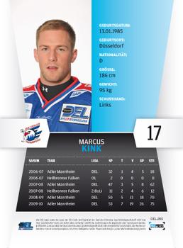 2010-11 Playercards (DEL) #DEL-205 Marcus Kink Back