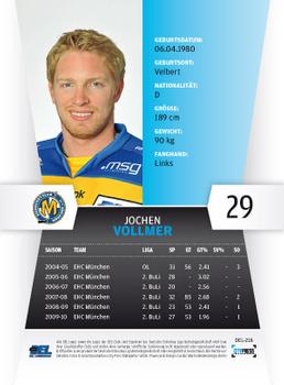 2010-11 Playercards (DEL) #DEL-218 Jochen Vollmer Back