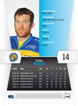 2010-11 Playercards (DEL) #DEL-223 Ryan Ready Back