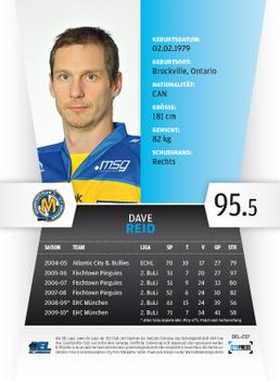 2010-11 Playercards (DEL) #DEL-237 Dave Reid Back