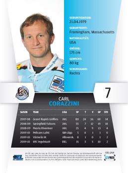 2010-11 Playercards (DEL) #DEL-264 Carl Corazzini Back