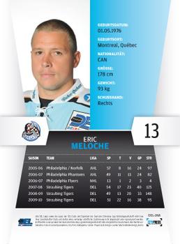 2010-11 Playercards (DEL) #DEL-268 Eric Meloche Back