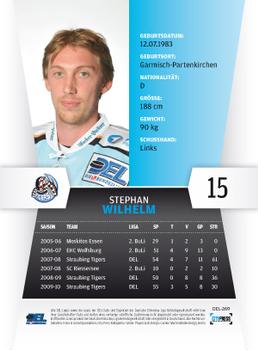 2010-11 Playercards (DEL) #DEL-269 Stephan Wilhelm Back