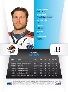 2010-11 Playercards (DEL) #DEL-298 Blake Sloan Back