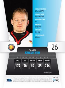 2010-11 Playercards (DEL) #DEL-320 Daniel Kreutzer Back