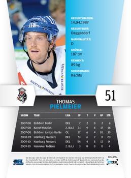 2010-11 Playercards (DEL) #DEL-355 Thomas Pielmeier Back