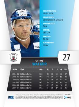 2010-11 Playercards (DEL) #DEL-359 Steve Walker Back