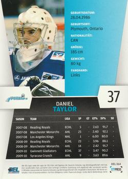 2010-11 Playercards (DEL) #DEL-364 Daniel Taylor Back